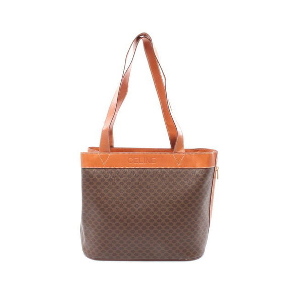 Celine Brown Bag Tote Leather Macadam - Picture 1 of 7